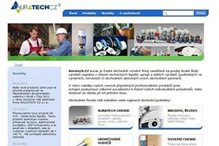 Auratech's website with dynamic product catalog.